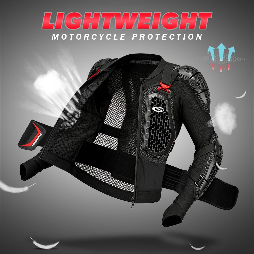 Motorcycle Gear For Men - Sommer Atmungsaktive Motorradjacke Vollkörper-Rüstung Herren Motorrad
