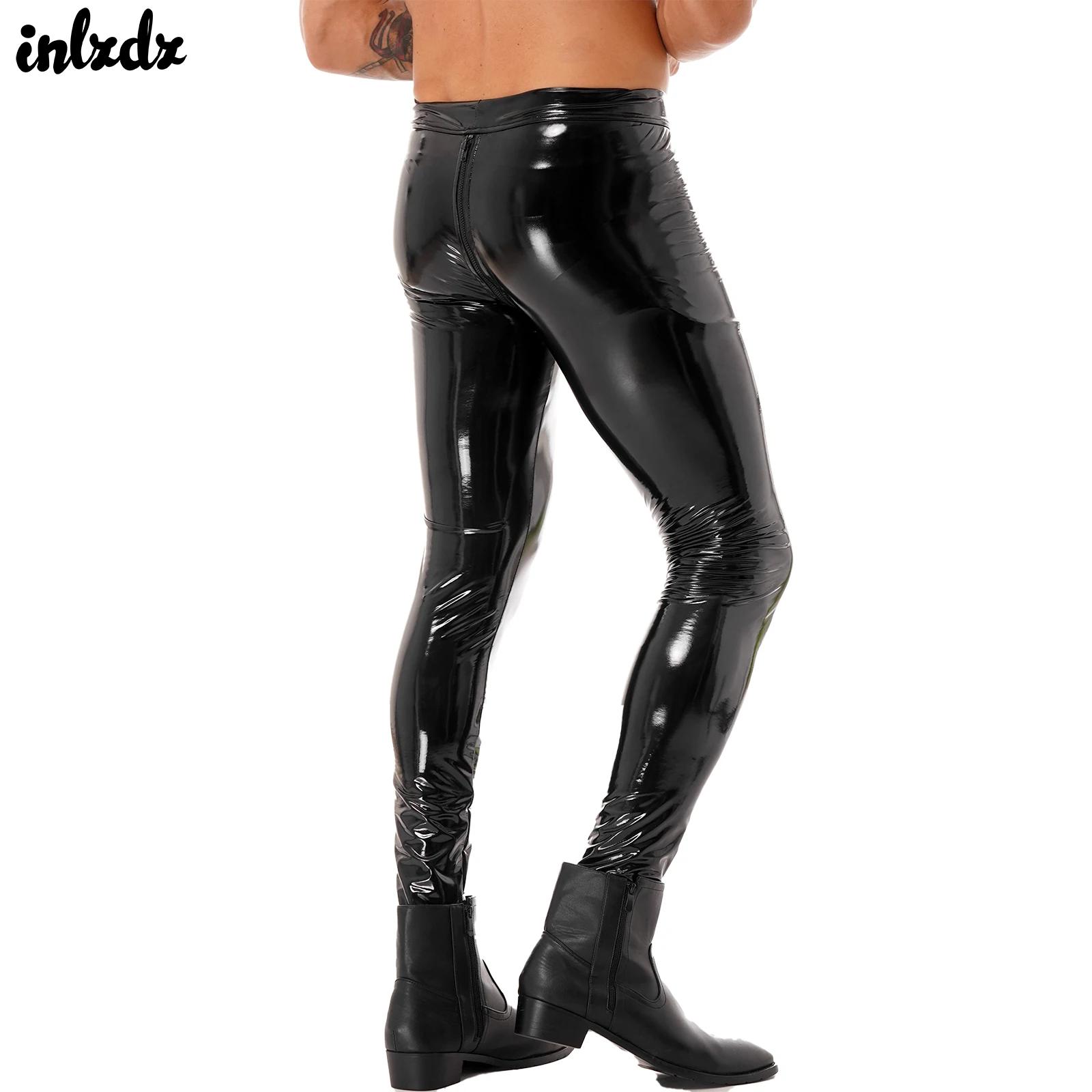 Motorcycle Gear Mens - Herren-Röhrenhose mit Reißverschluss im Schritt, Clubwear,