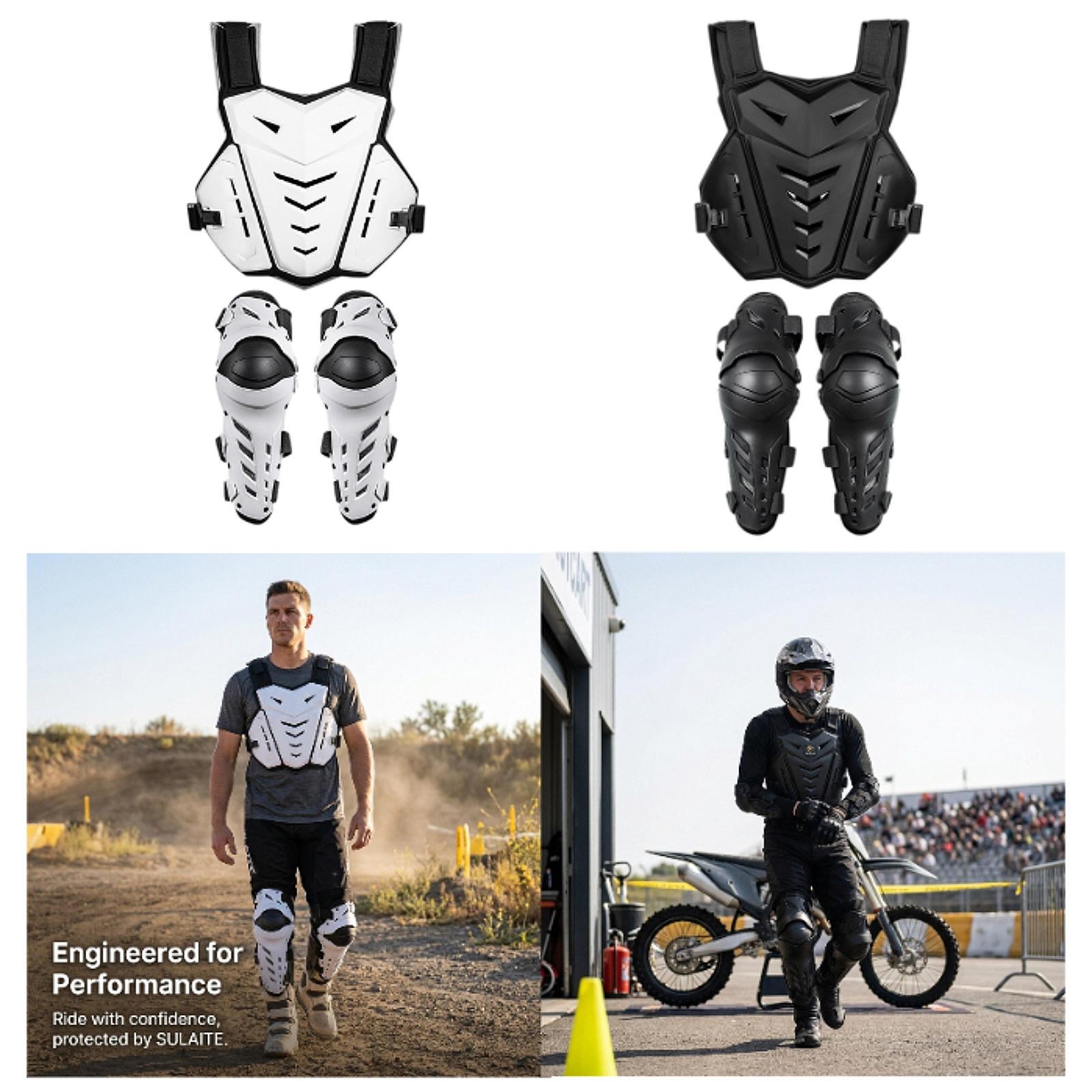 Motorcycle Gear For Men - Ergonomischer Brustschutz Knieschoner Motorrad-Schutzjacke für Männer