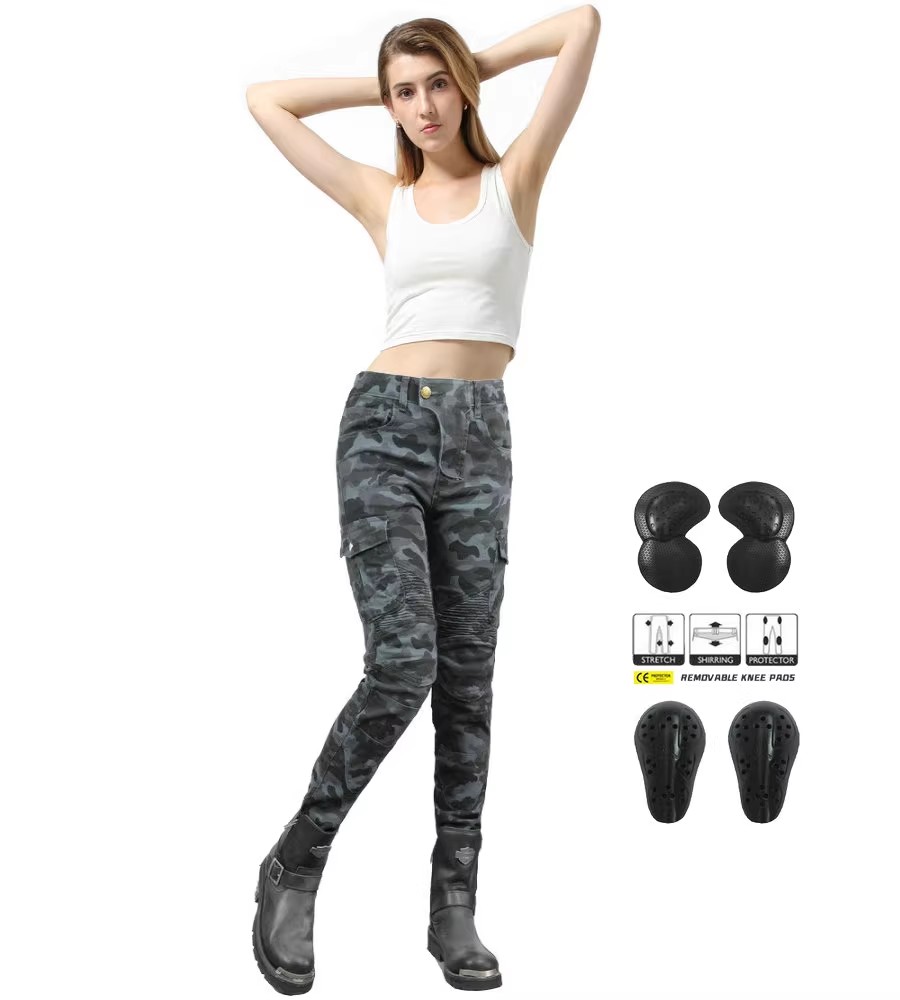 Frauen Jeans Camouflage Motorr – Motorcycle Gear Testing Bewertung und Preis