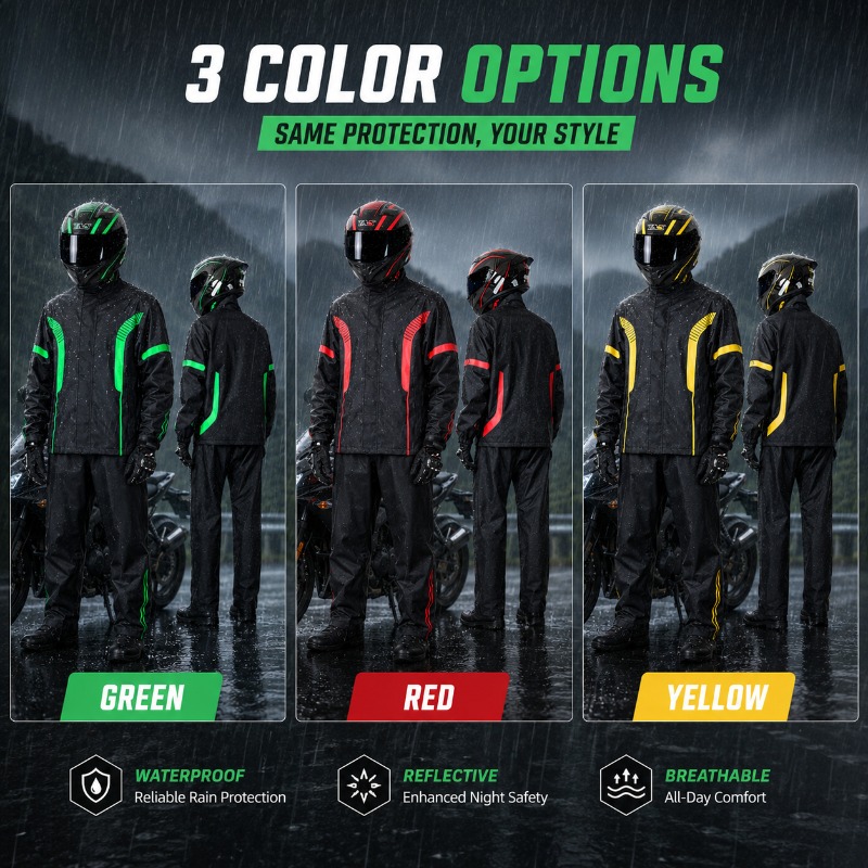 Motorrad-Regenanzug Wasserdich – Motorcycle Gear Jacket And Pants Bewertung und Preis