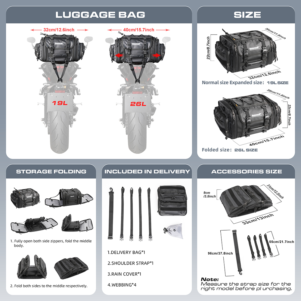Rhinowalk Motorradtasche, 19 l – Motorcycle Gear Warehouse Bewertung und Preis