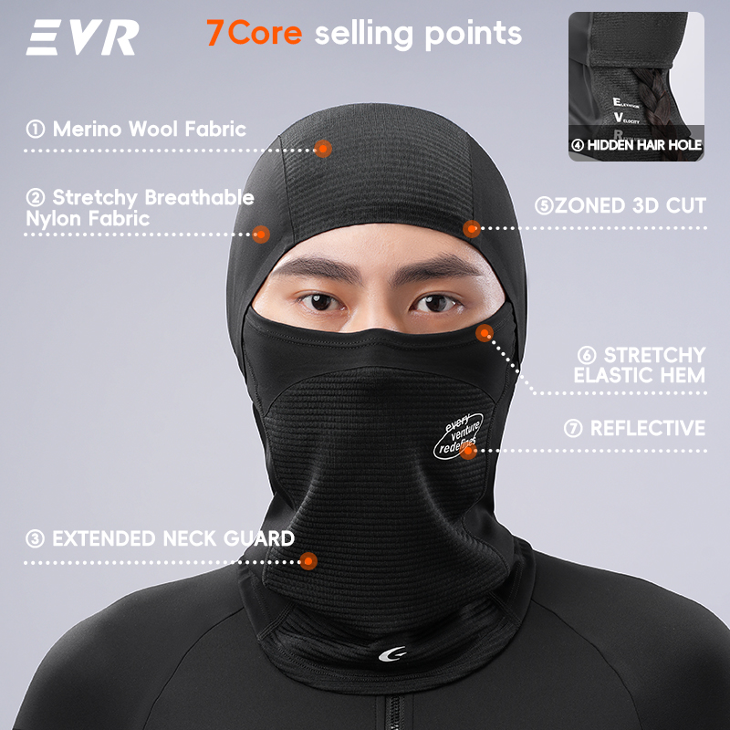EVR Winter-Woll-Gesichtsmaske, – Motorcycle Gear For Men Bewertung und Preis